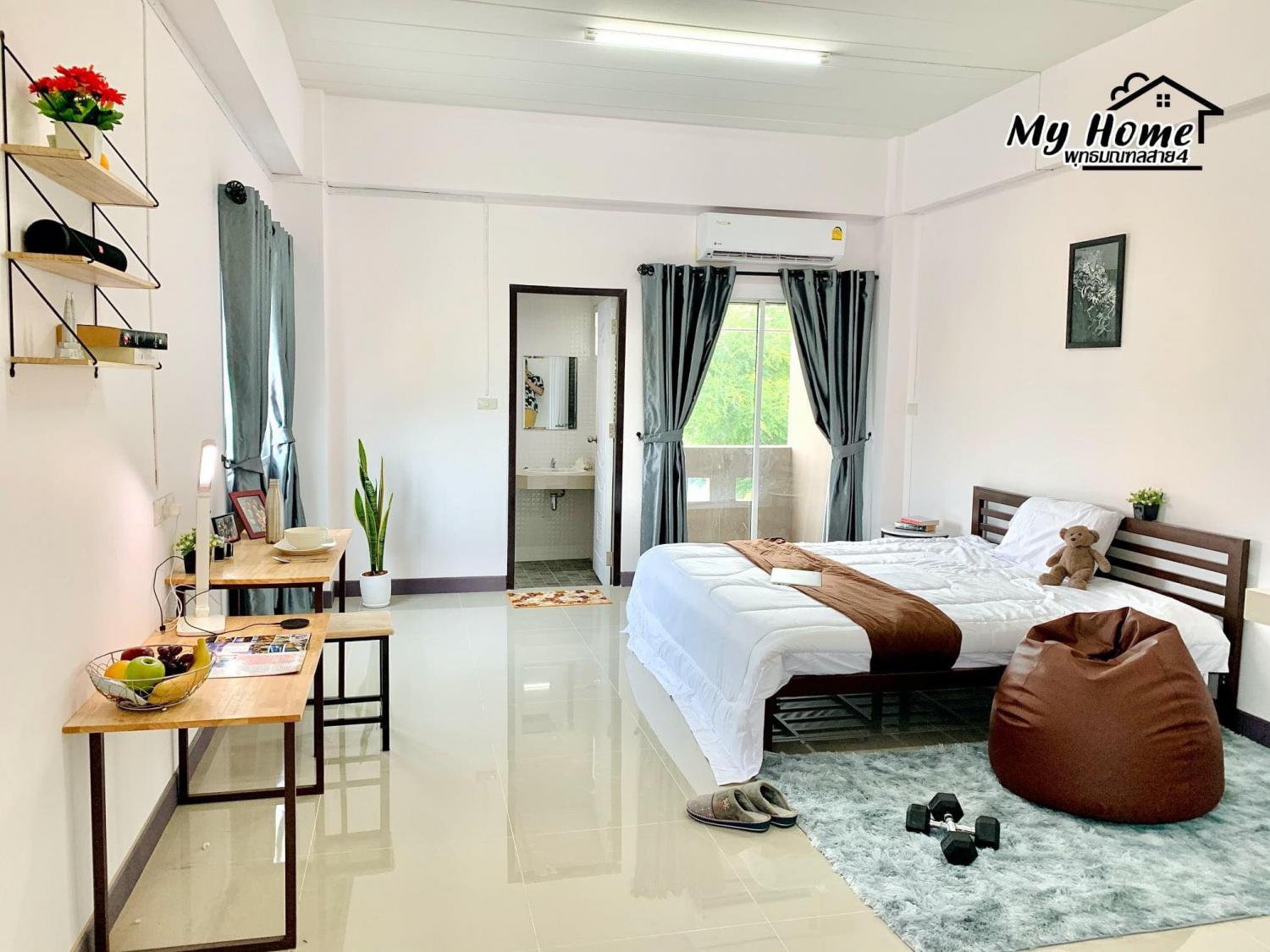 MY HOME อพาร์ทเม้นท์ (สร้างใหม่) พุทธมณฑลสาย4 ห้องแอร์ เน็ตแรง มีลิฟท์